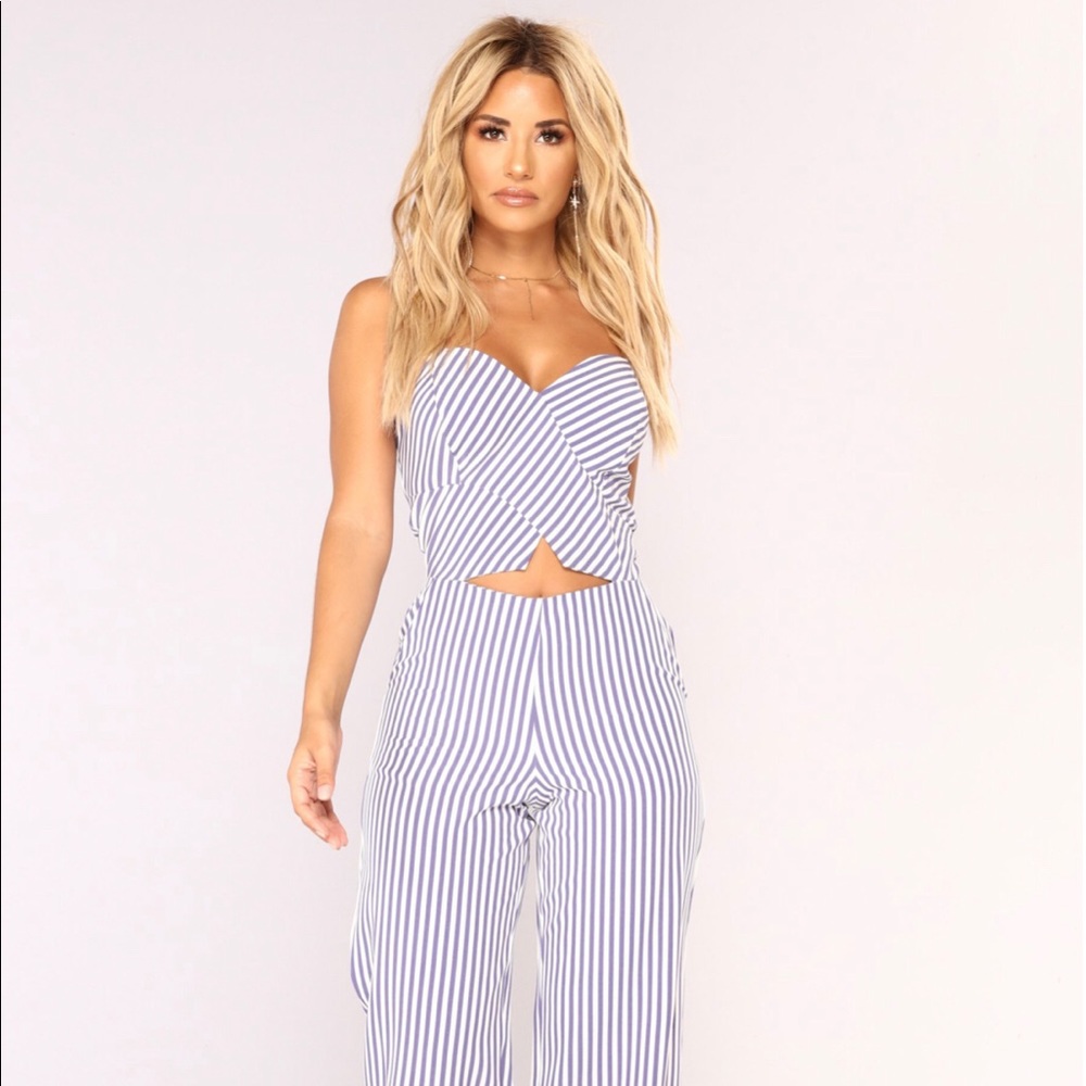 Pinstripe Jumpsuit
